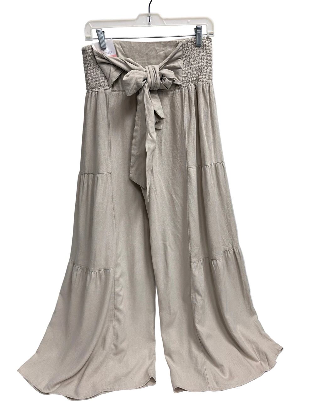 Happy Gray Wide Leg Pants, NWT